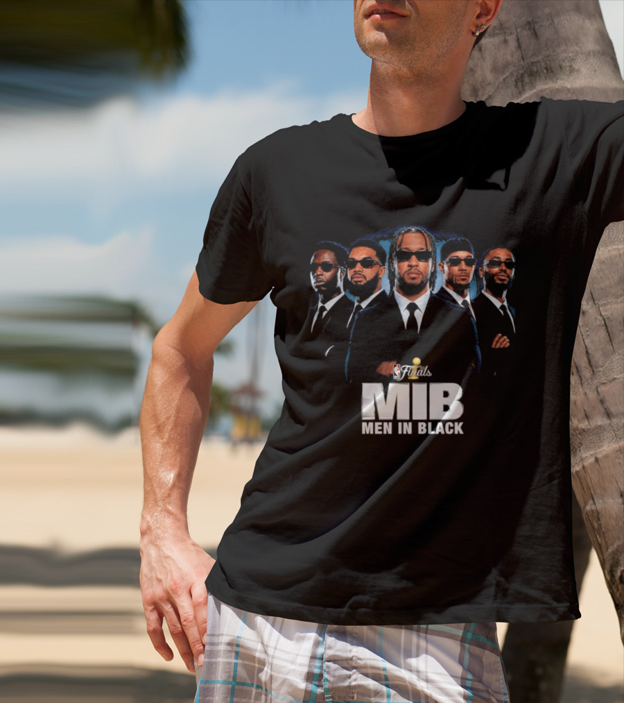 NBA Finals MIB Men In Black Jalen Brunson Josh Hart Mikal Bridges Donte DiVincenzo New York Knicks T-Shirt