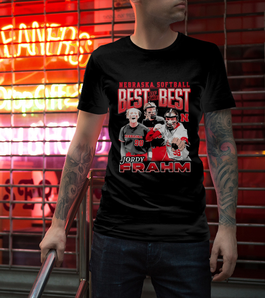 Nebraska Softball Best Of The Best Jordy Frahm 98 T-Shirt