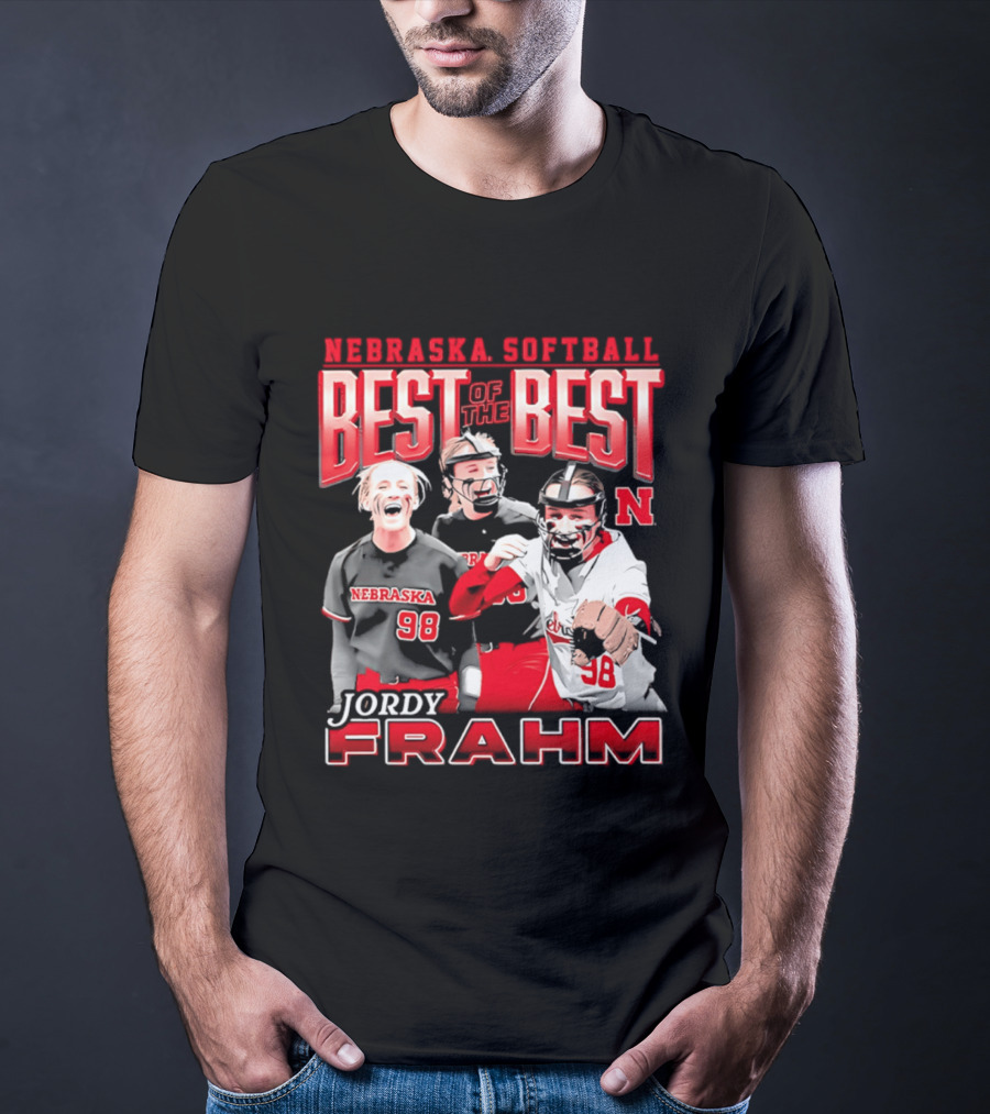 Nebraska Softball Best Of The Best Jordy Frahm 98 T-Shirt