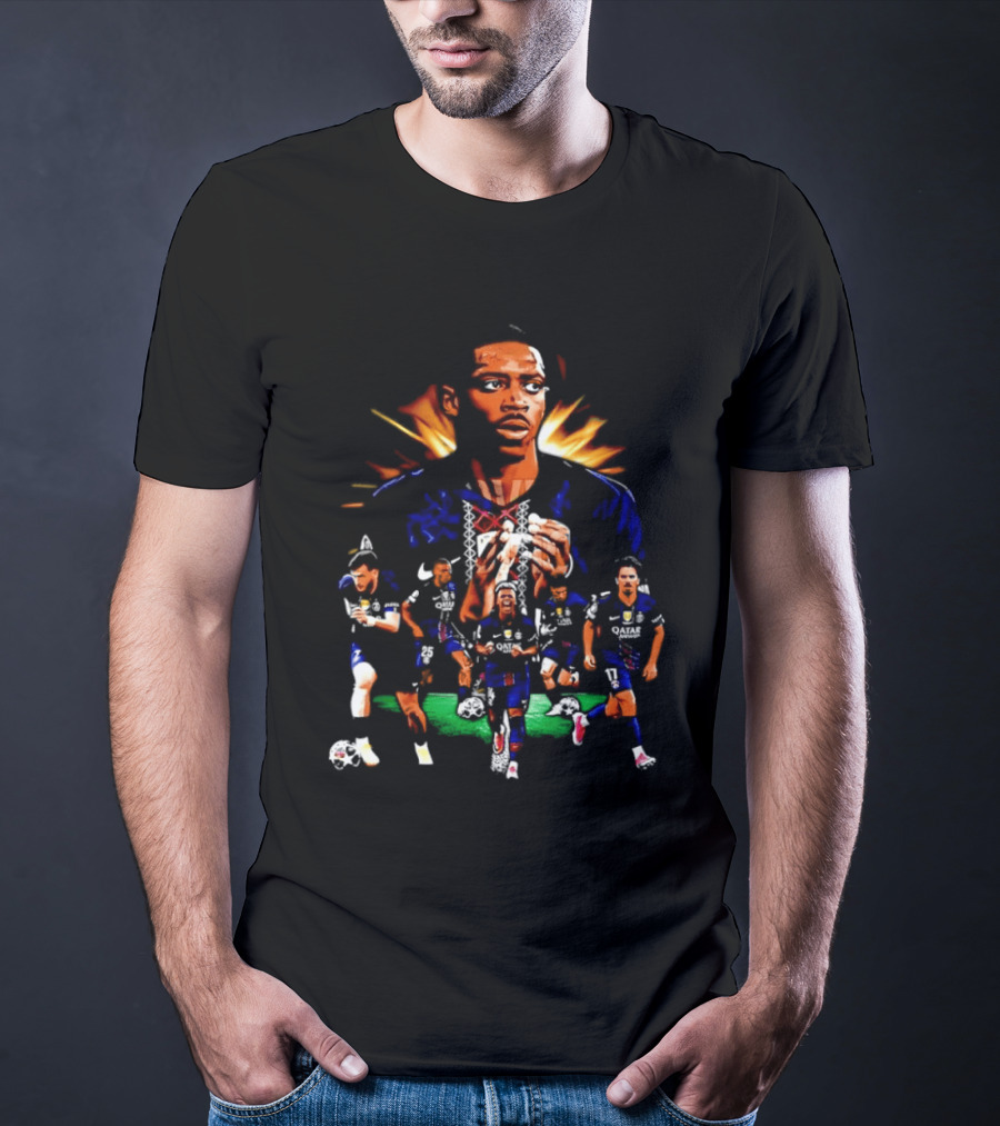 Paris Saint Germain Soccer Team Football Players T-Shirt