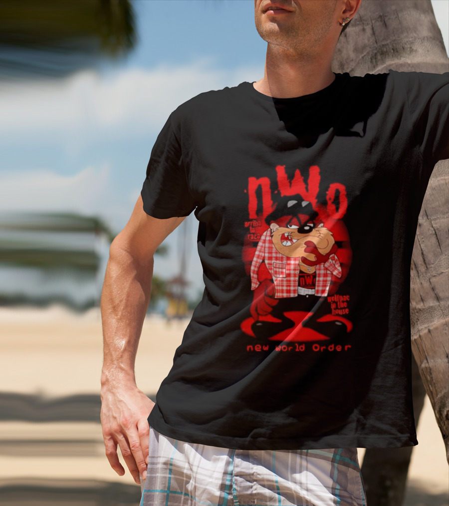 NWo Wolfpac Taz Tasmanian Devil New World Order Arriba La Raza T-Shirt