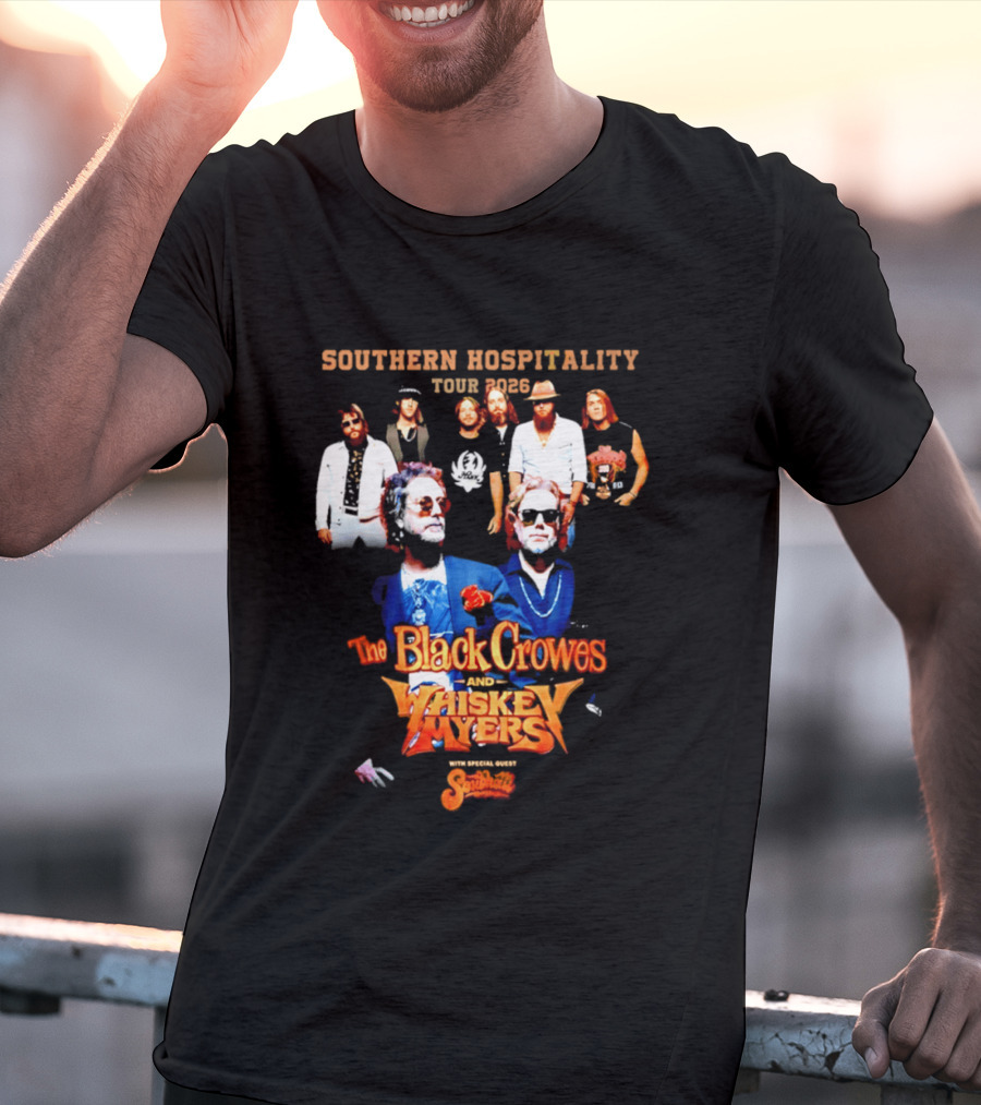 Southern Hospitality Tour 2026 The Black Crowes Whiskey Myers T-Shirt