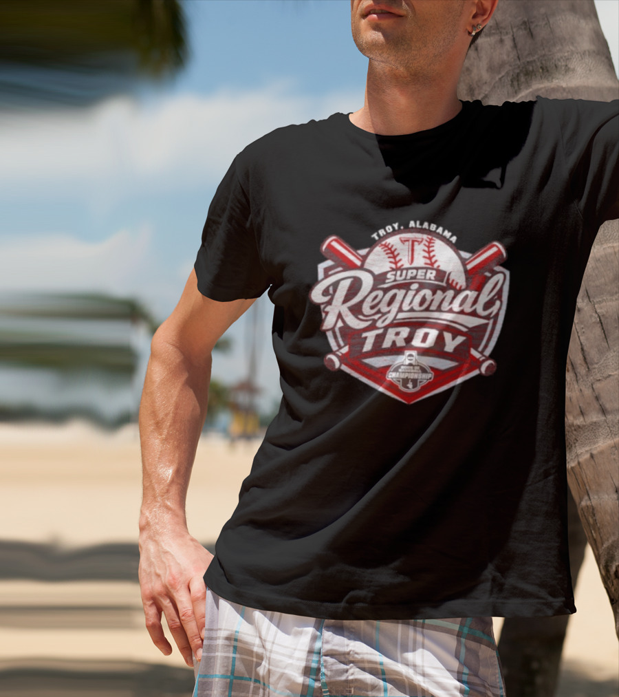 Troy Alabama Super Regional Troy Trojans 2026 NCAA Baseball Championship T-Shirt