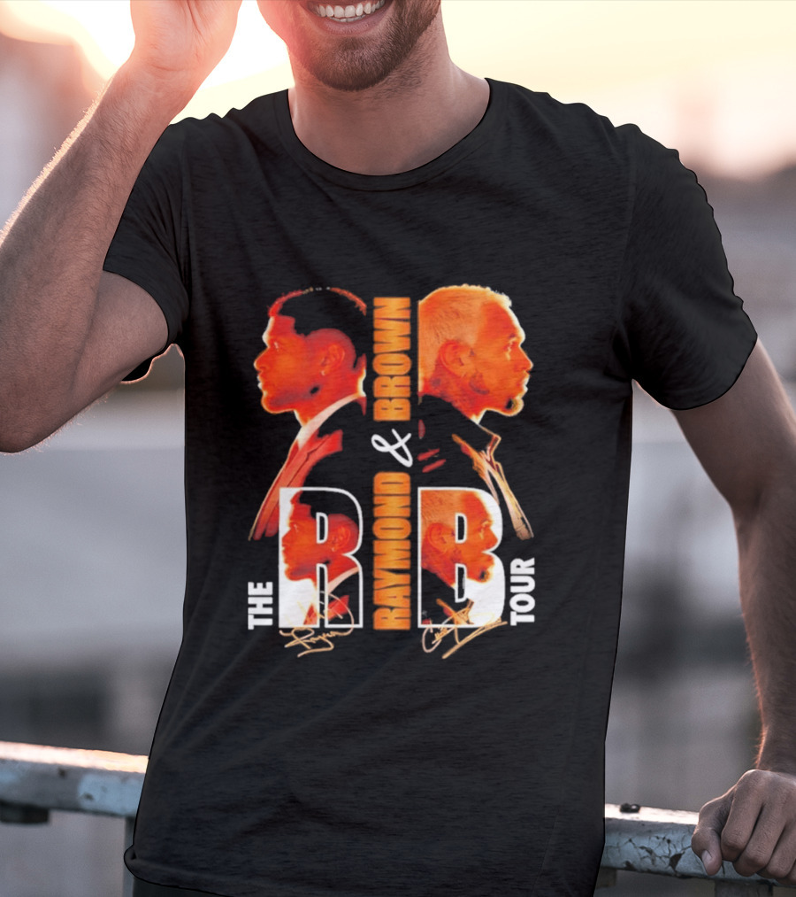 Usher Chris Brown Raymond & Brown The R B Tour Concert Signatures T-Shirt