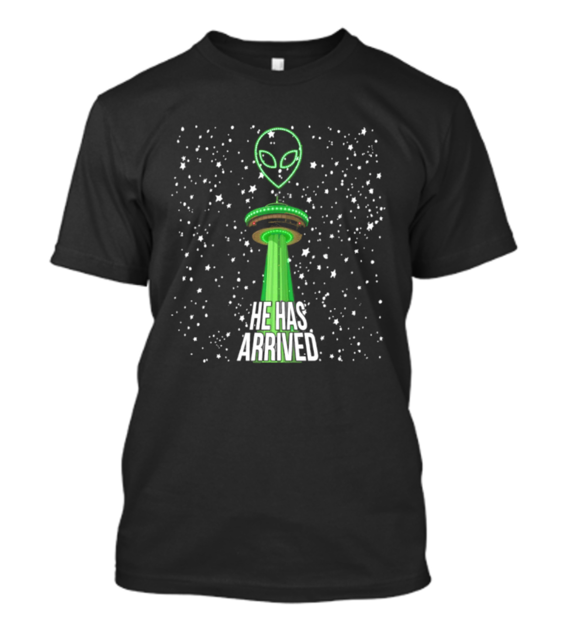 Victor Wembanyama Alien Tower Of The Americas San Antonio Spurs UFO He Has Arrived T-Shirt