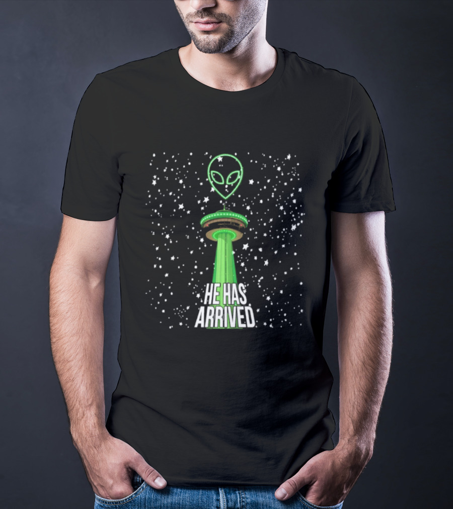 Victor Wembanyama Alien Tower Of The Americas San Antonio Spurs UFO He Has Arrived T-Shirt