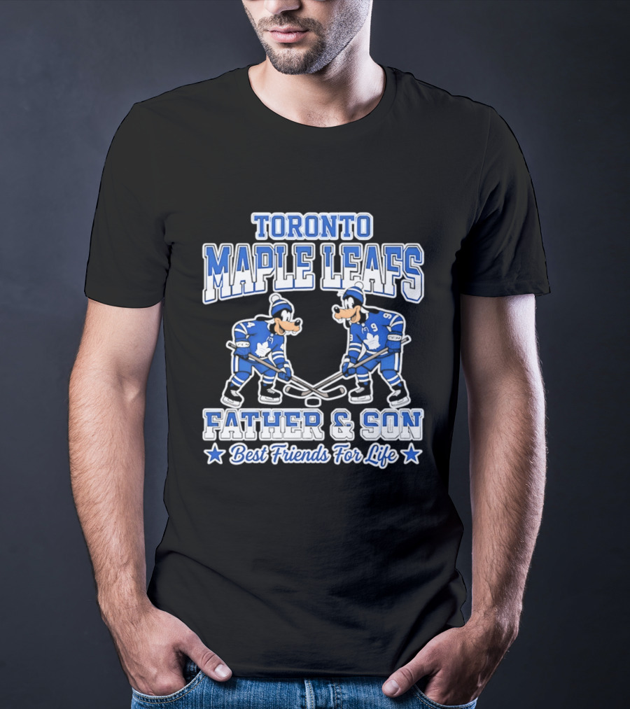 Toronto Maple Leafs Goofy Father And Son Best Friends For Life T-Shirt