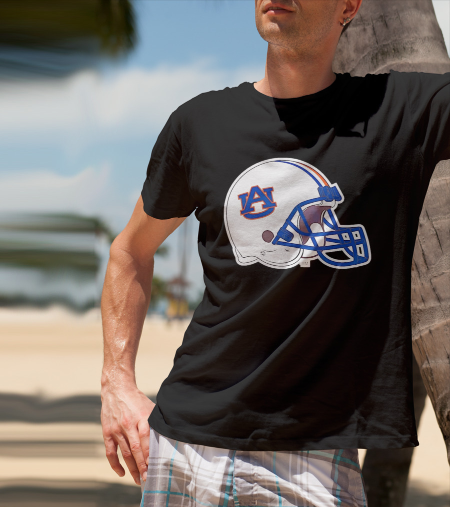 Auburn Tigers Football Helmet AU T-Shirt