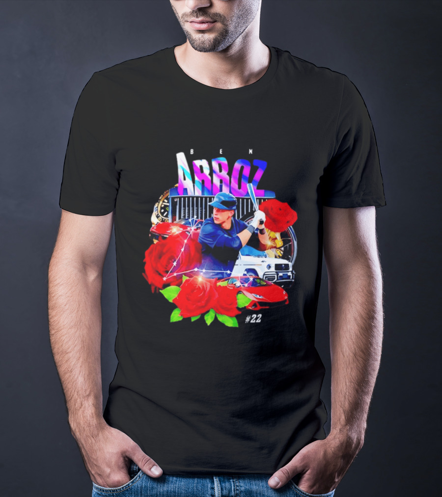 Ben Arroz New York Yankees Aaron Judge MLB 22 Luxury Sports Supercar Rose T-Shirt