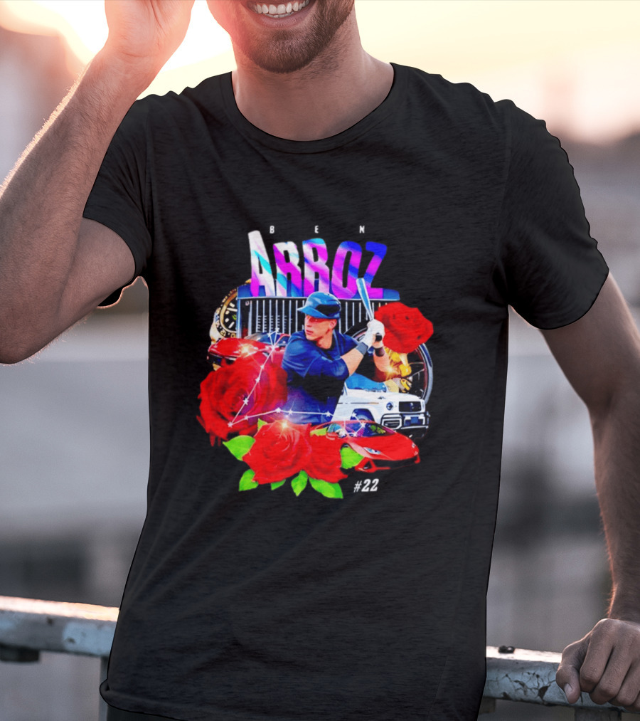Ben Arroz New York Yankees Aaron Judge MLB 22 Luxury Sports Supercar Rose T-Shirt
