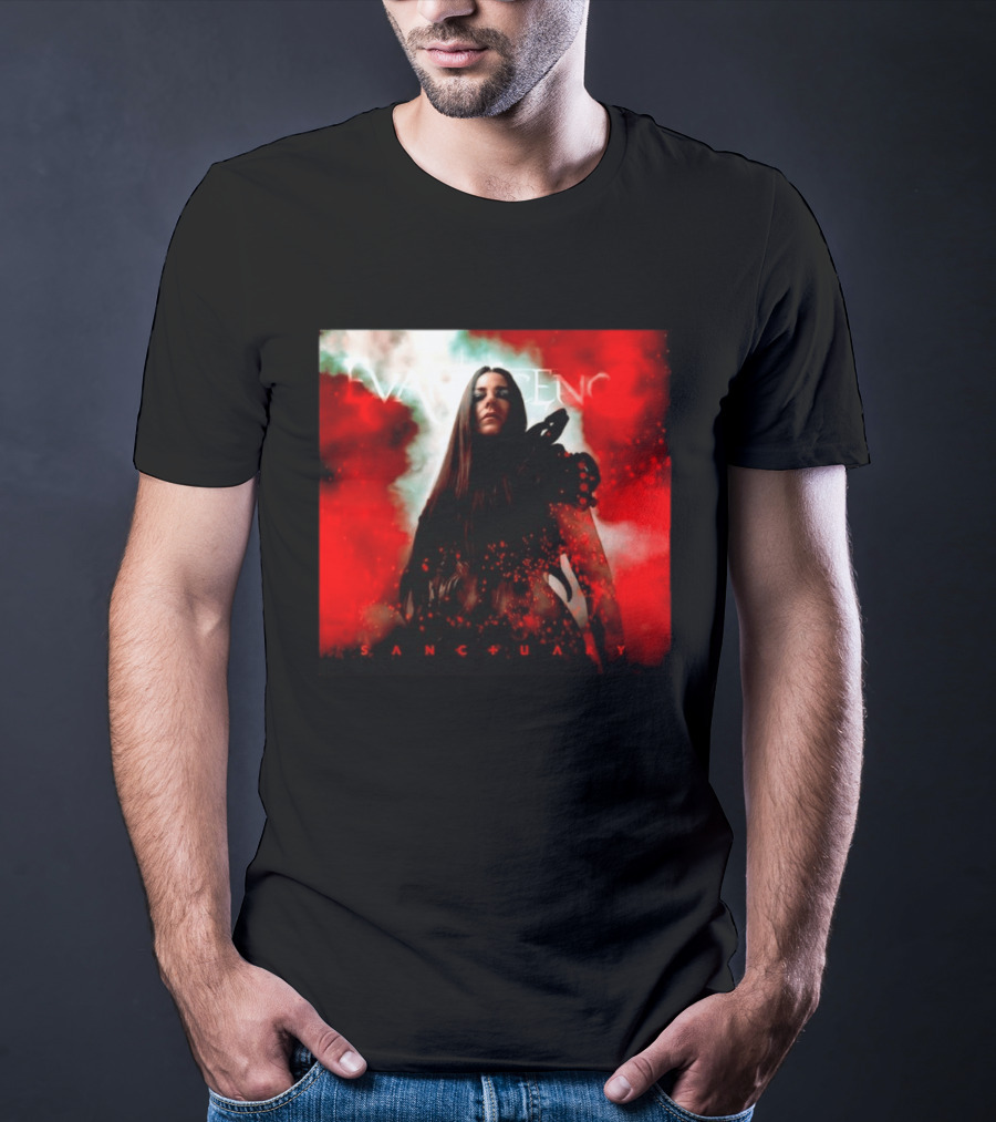 Evanescence Sanctuary Red Atmospheric Album Cover T-Shirt