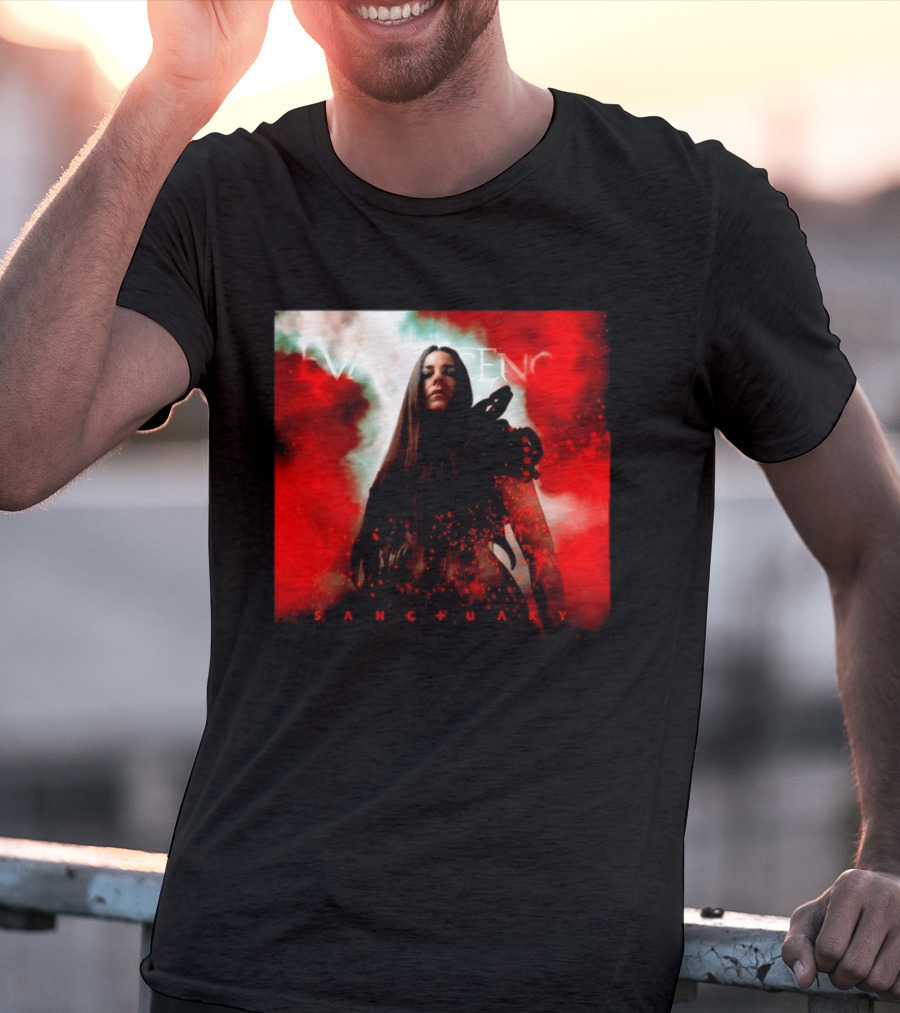 Evanescence Sanctuary Red Atmospheric Album Cover T-Shirt