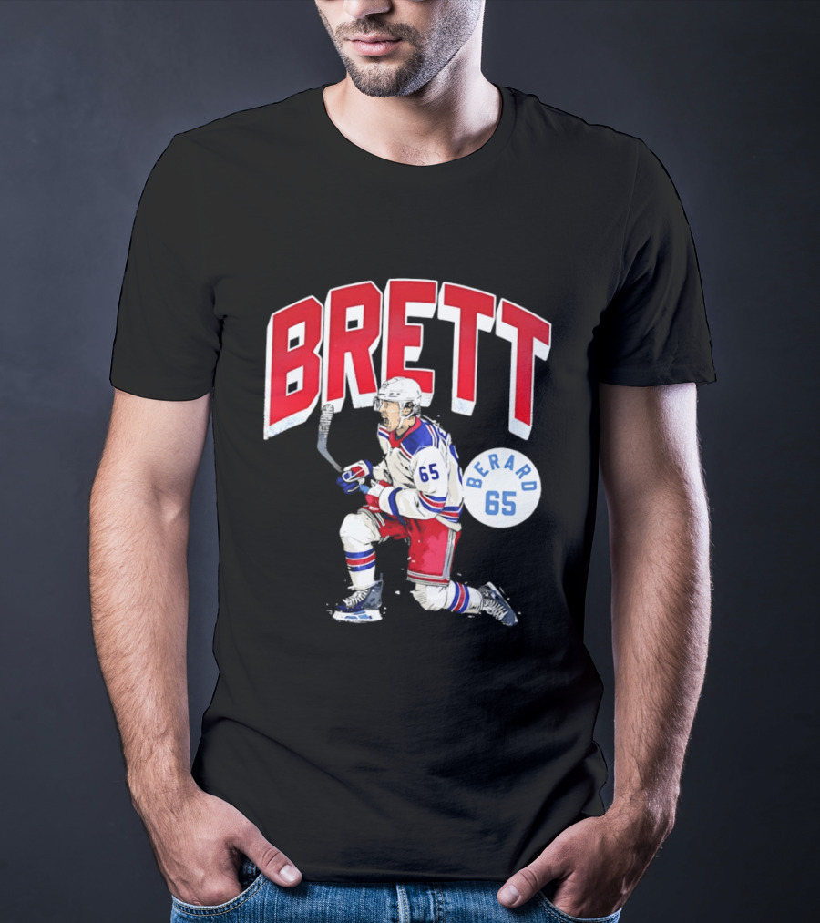 Brett Berard 65 New York Rangers Hockey T-Shirt
