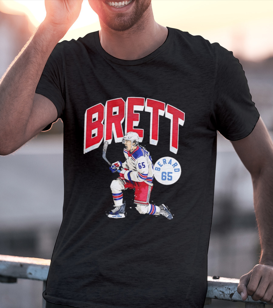 Brett Berard 65 New York Rangers Hockey T-Shirt