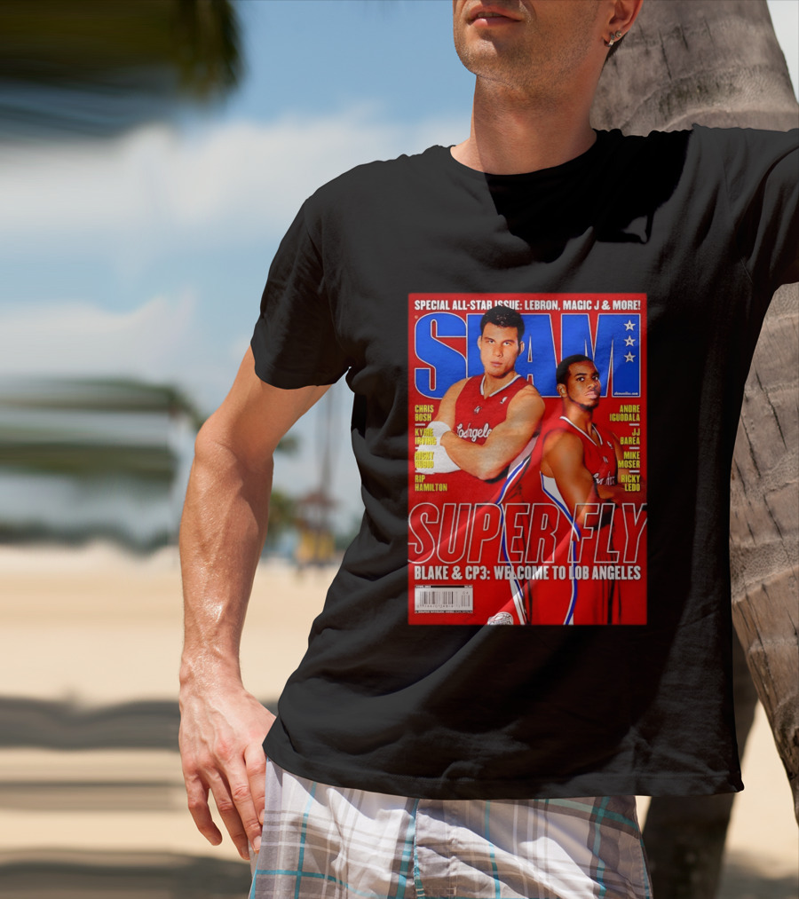 SLAM Magazine Super Fly Blake Griffin Chris Paul Welcome To Lob Angeles T-Shirt