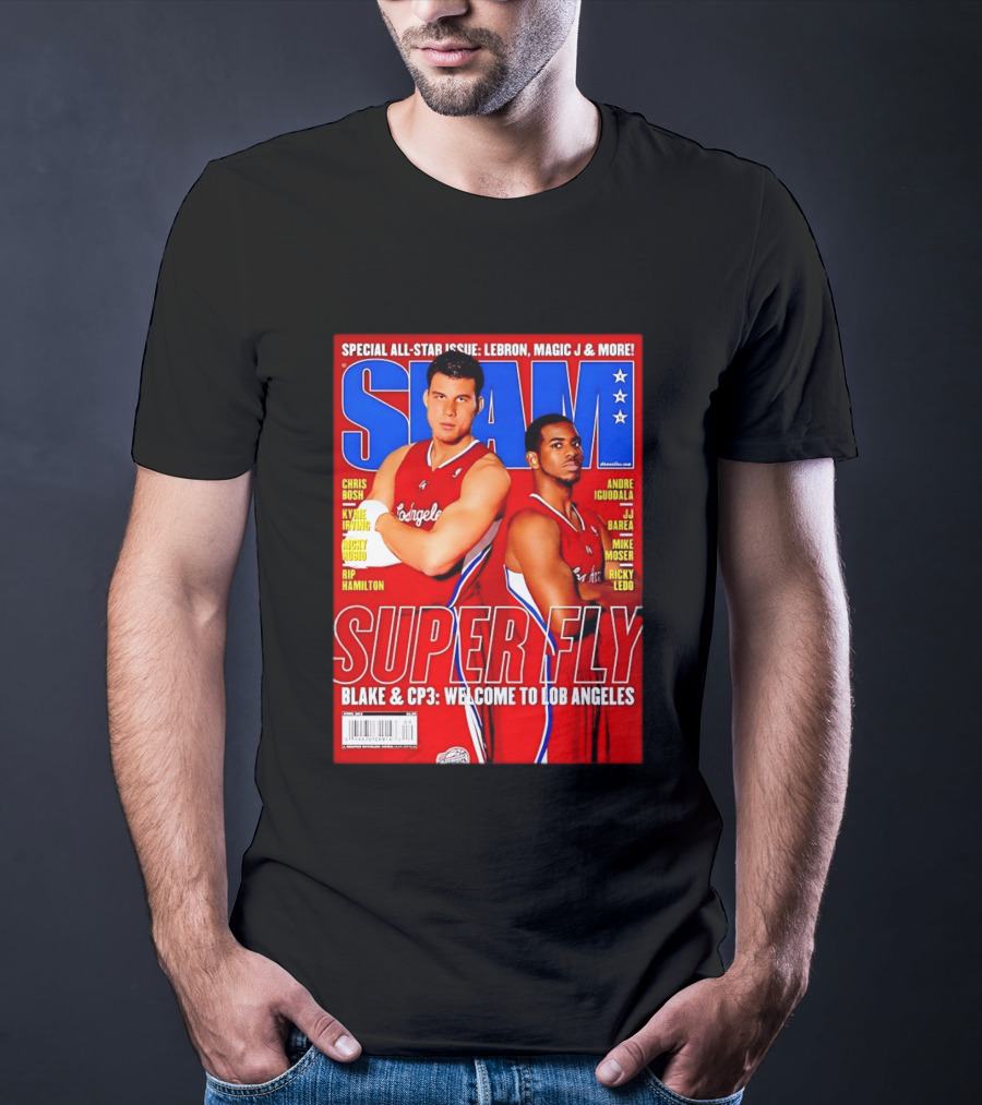 SLAM Magazine Super Fly Blake Griffin Chris Paul Welcome To Lob Angeles T-Shirt