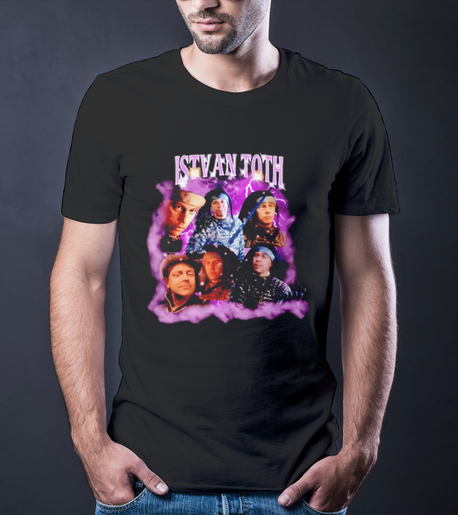 ISTVAN TOTH Lightning Expressions And Artistic Mood Collage T-Shirt
