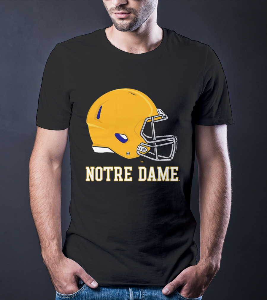 Notre Dame Fighting Irish Football Helmet T-Shirt