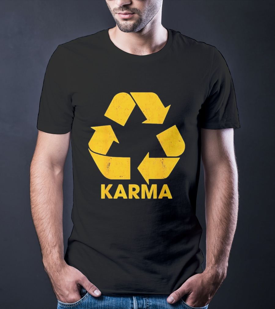 Karma Recycle Symbol Philosophy Motivational Concept T-Shirt