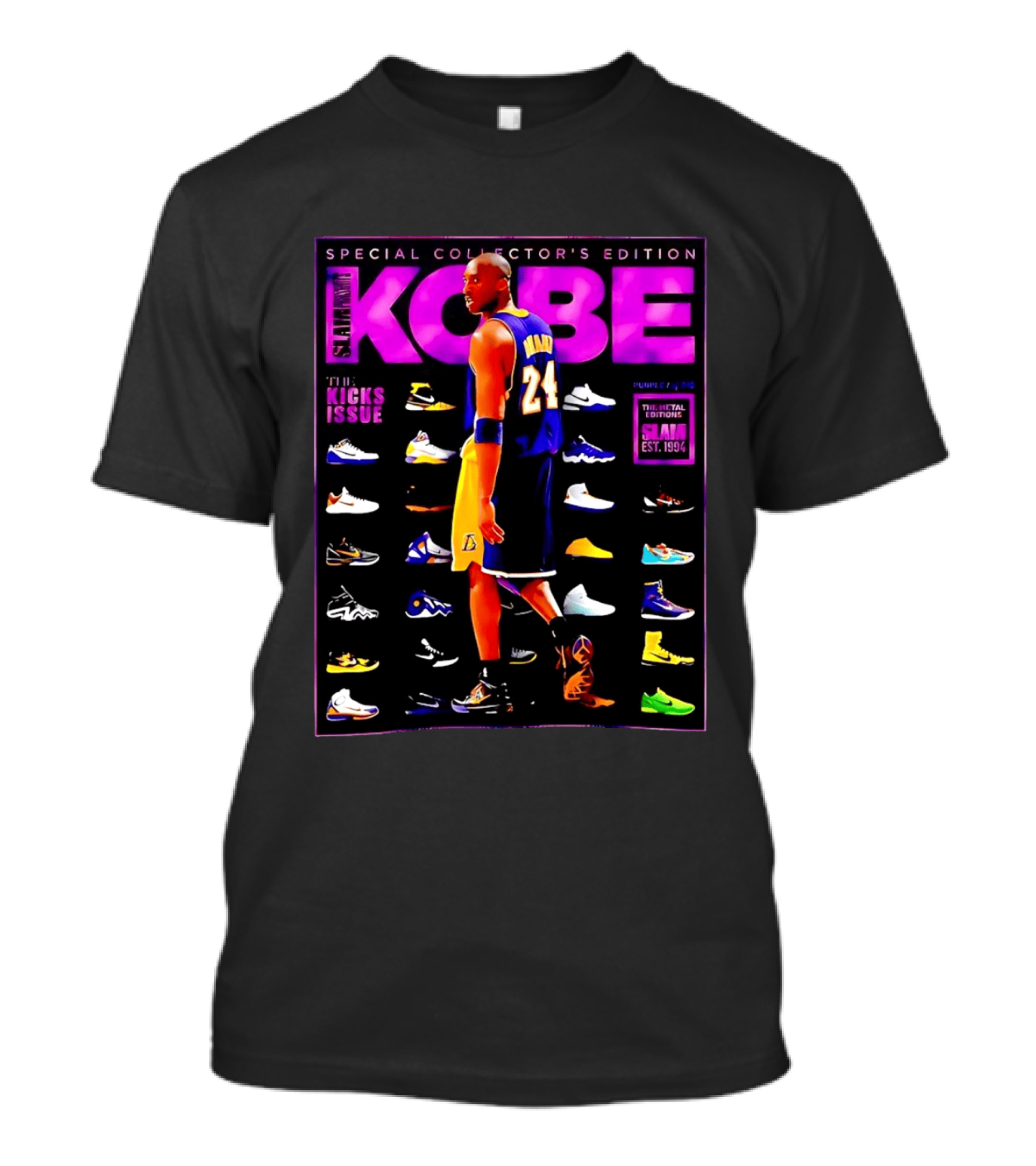 Kobe Bryant SLAM Special Collector's Edition The Kicks Issue Los Angeles Lakers 24 T-Shirt