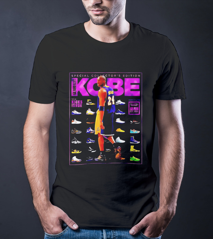 Kobe Bryant SLAM Special Collector's Edition The Kicks Issue Los Angeles Lakers 24 T-Shirt