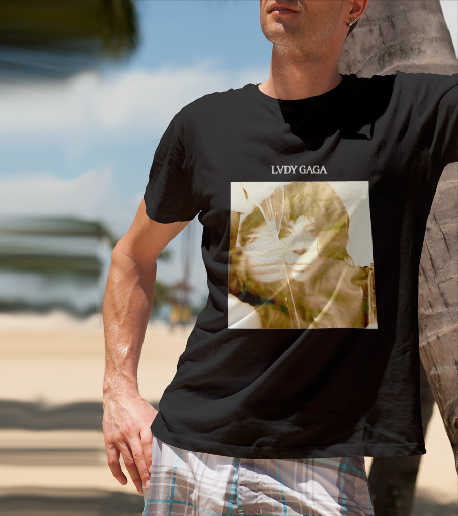LADY GAGA LVDY Vintage Album Cover T-Shirt