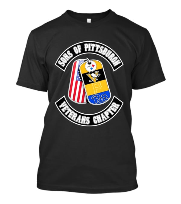 Sons Of Pittsburgh Steelers Penguins Pirates Pitt Veterans Chapter T-Shirt