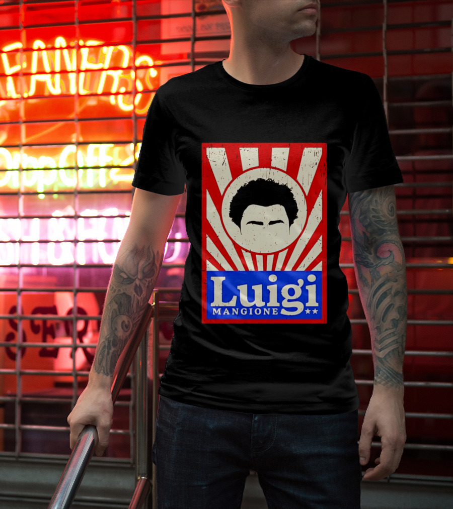 Luigi Mangione Red White Blue Campaign T-Shirt