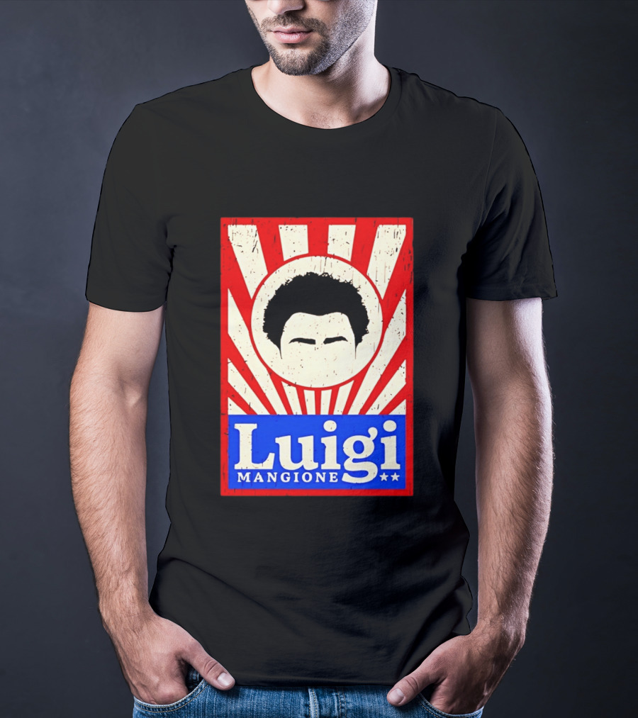Luigi Mangione Red White Blue Campaign T-Shirt
