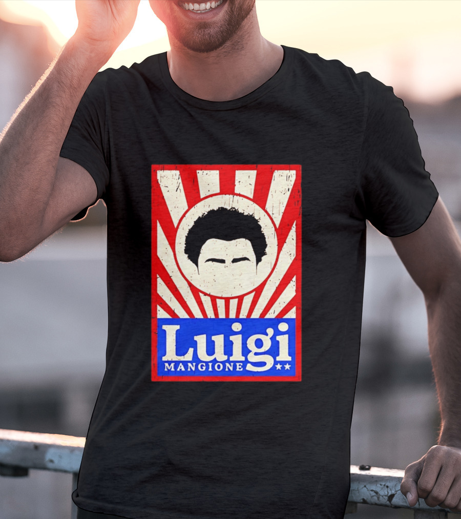 Luigi Mangione Red White Blue Campaign T-Shirt