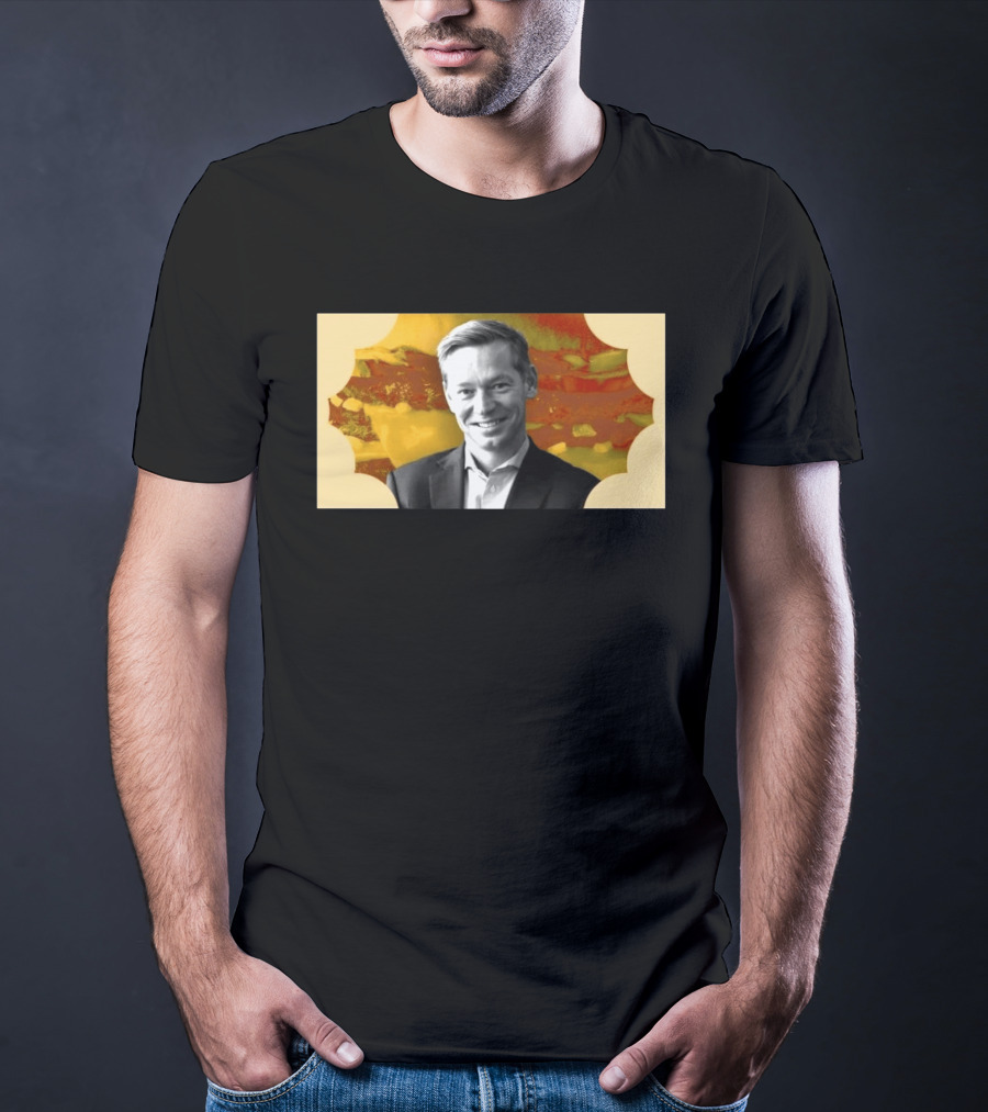 McDonald's CEO Chris Kempczinski Portrait Golden Arch T-Shirt