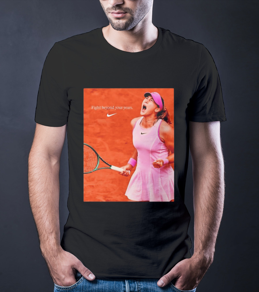 Mirra Andreeva Nike Fight Beyond Your Years Tennis Motivation T-Shirt