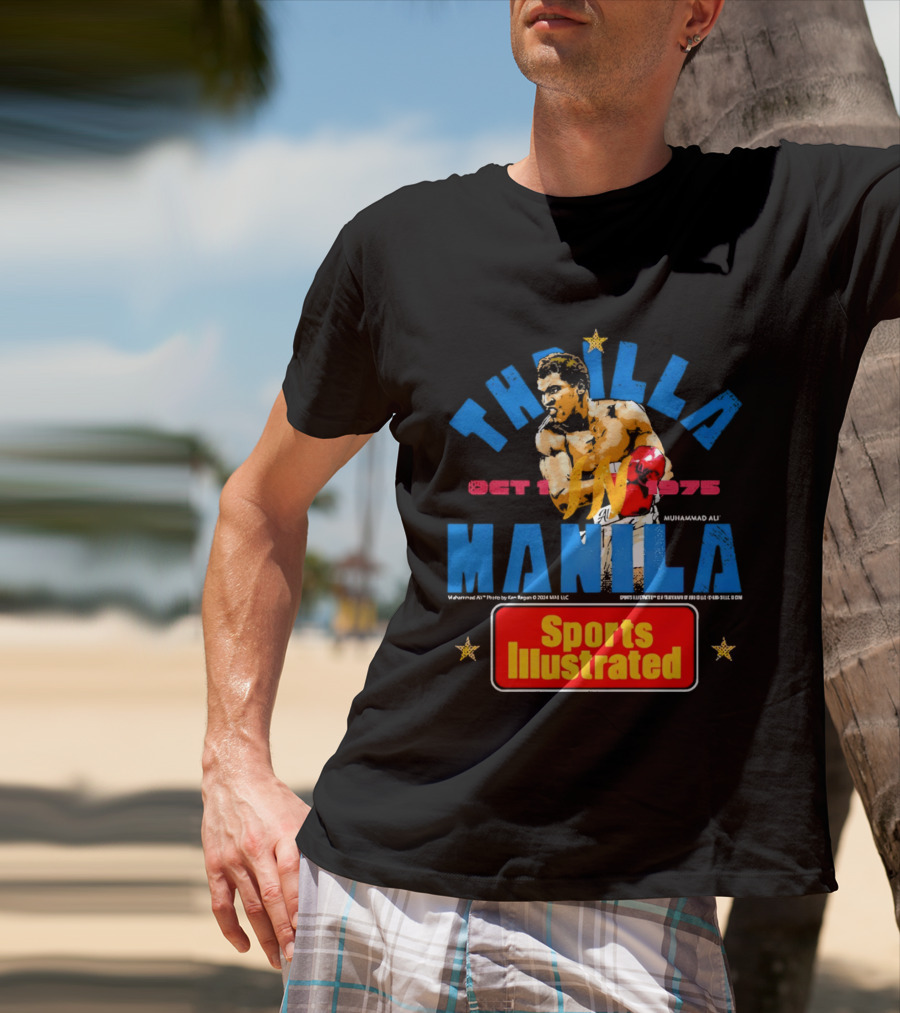 Thrilla In Manila Muhammad Ali Sports Illustrated October 1 1975 T-Shirt