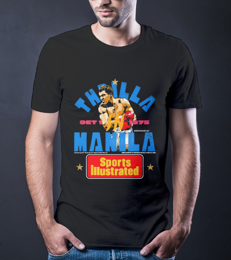 Thrilla In Manila Muhammad Ali Sports Illustrated October 1 1975 T-Shirt