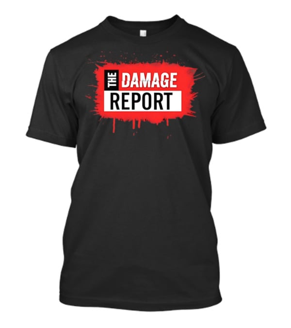 The Damage Report Media News Political Commentary Program Branding T-Shirt