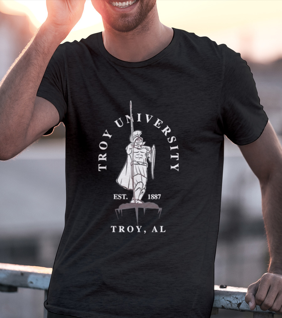 Troy University Trojan Warrior Est 1887 Troy AL T-Shirt