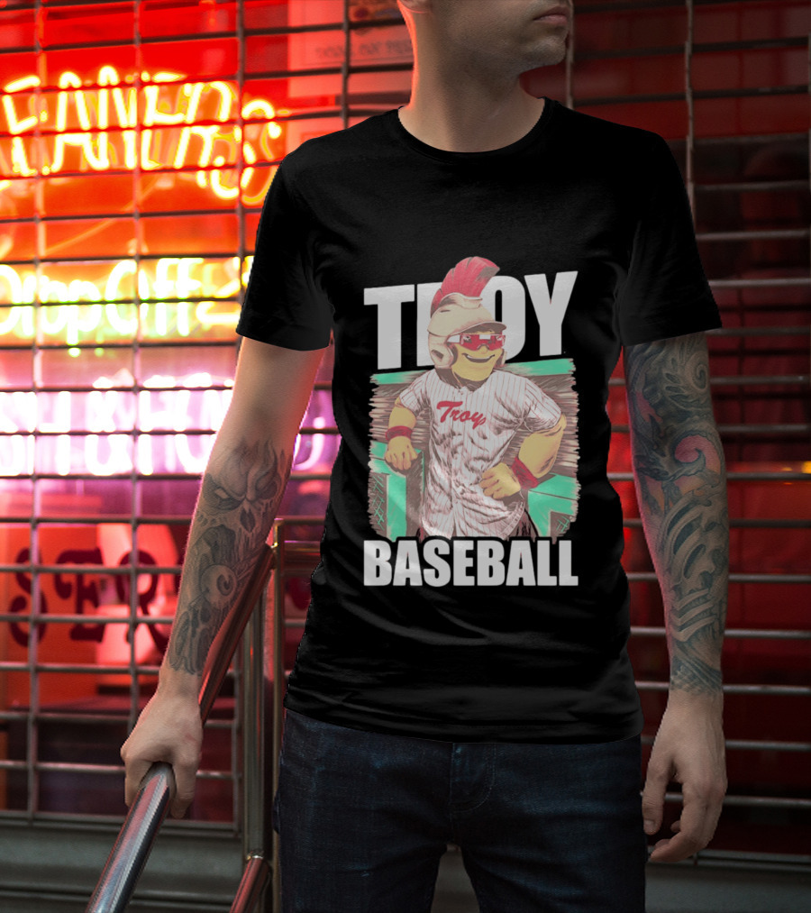 Troy University Trojans Baseball Team Collegiate Athletic Spirit T-Shirt
