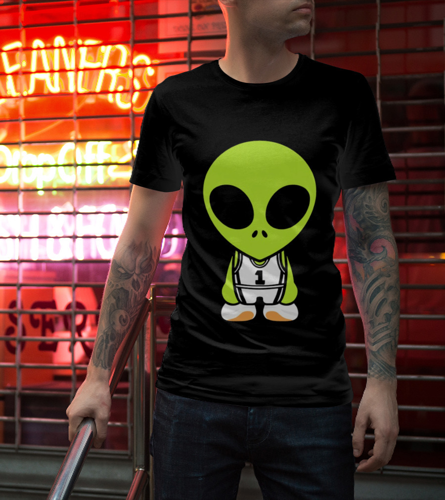 Victor Wembanyama San Antonio Spurs NBA Alien Player Number 1 Basketball T-Shirt