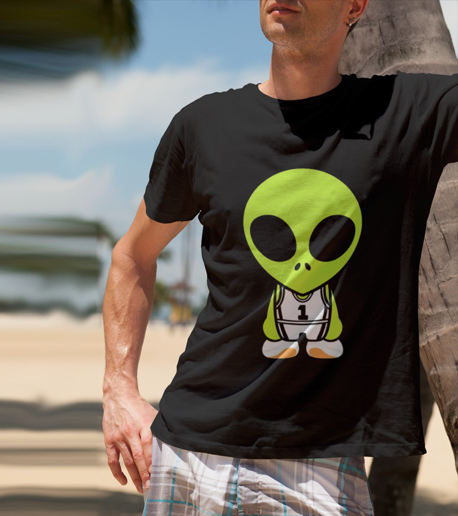 Victor Wembanyama San Antonio Spurs NBA Alien Player Number 1 Basketball T-Shirt