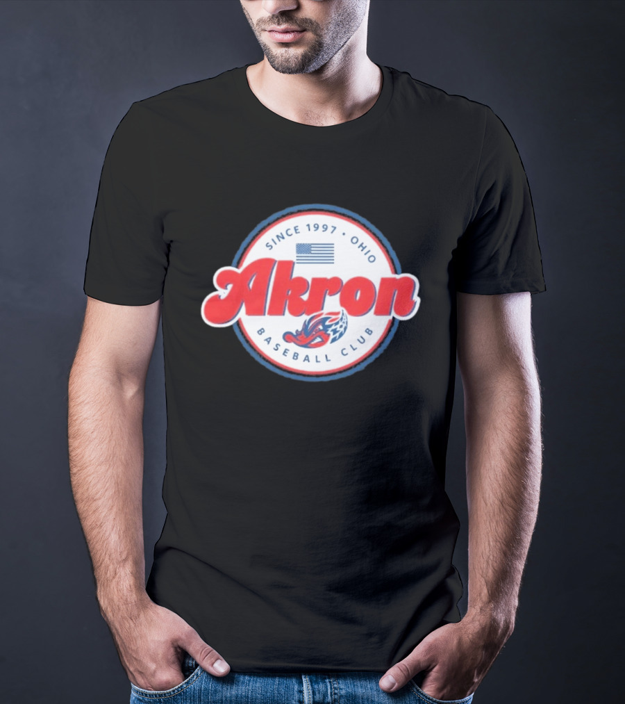 Since 1997 Akron Ohio Baseball Club USA Flag T-Shirt