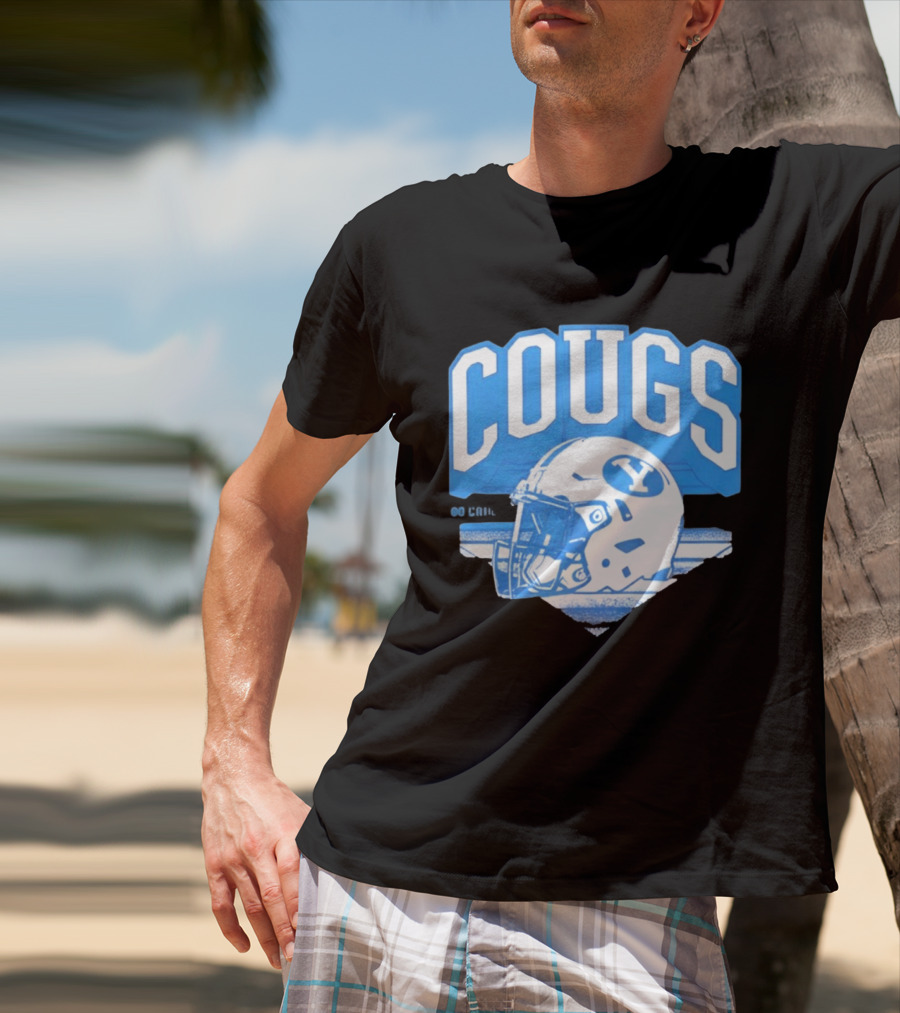BYU Cougars Football Helmet Gameday Spirit T-Shirt