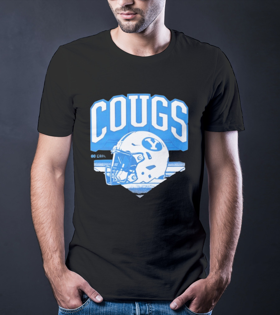 BYU Cougars Football Helmet Gameday Spirit T-Shirt