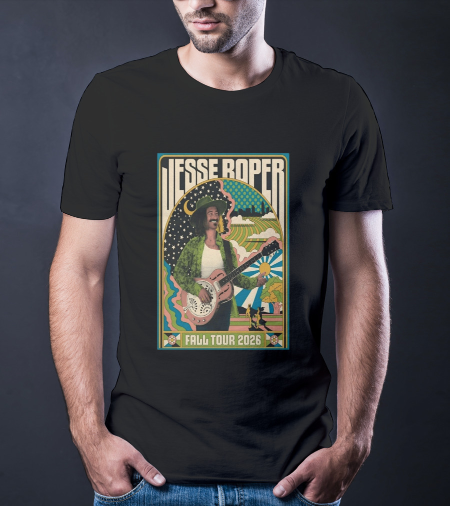 Jesse Roper Fall Tour 2026 Retro Psychedelic Music T-Shirt