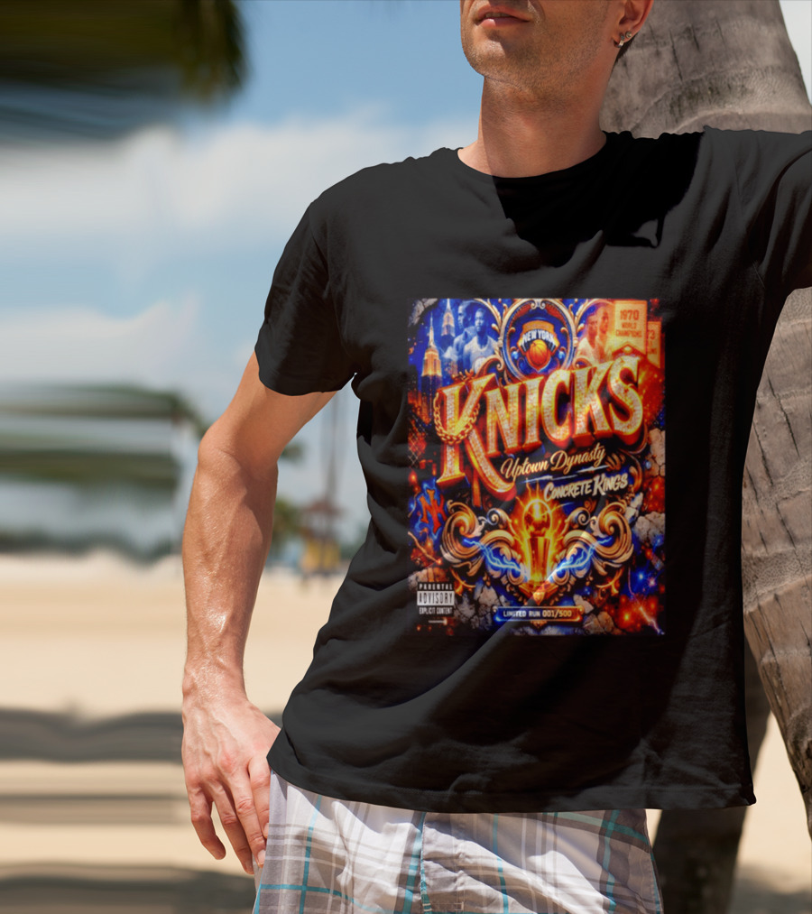 New York Knicks Uptown Dynasty Concrete Kings 1970 World Champions Limited Run T-Shirt
