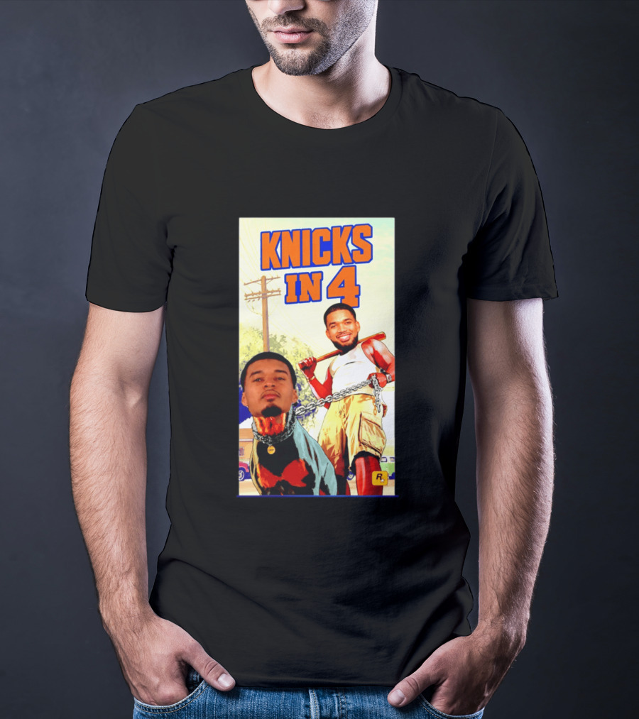 New York Knicks Knicks In 4 GTA V Meme San Antonio Spurs T-Shirt