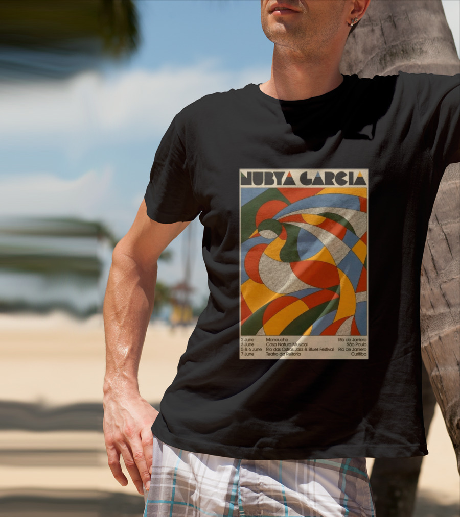 Nubya Garcia 2026 Brazil Tour Manouche Jazz Blues Festival Rio São Paulo Curitiba T-Shirt