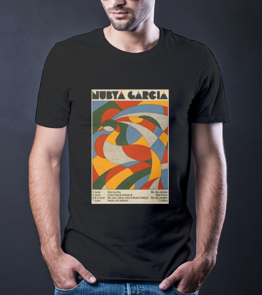 Nubya Garcia 2026 Brazil Tour Manouche Jazz Blues Festival Rio São Paulo Curitiba T-Shirt