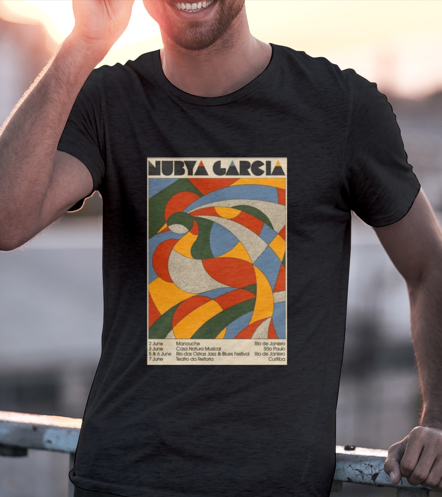 Nubya Garcia 2026 Brazil Tour Manouche Jazz Blues Festival Rio São Paulo Curitiba T-Shirt