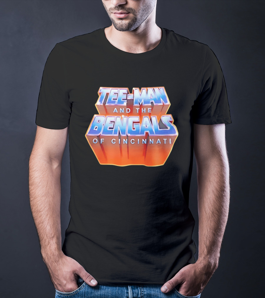Tee Man And The Bengals Of Cincinnati T-Shirt