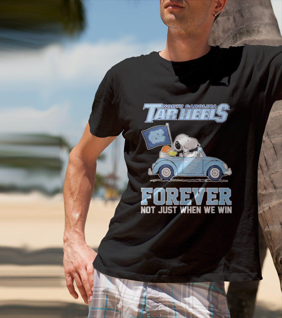 North Carolina Tar Heels Peanuts Forever Not Just When We Win T-Shirt